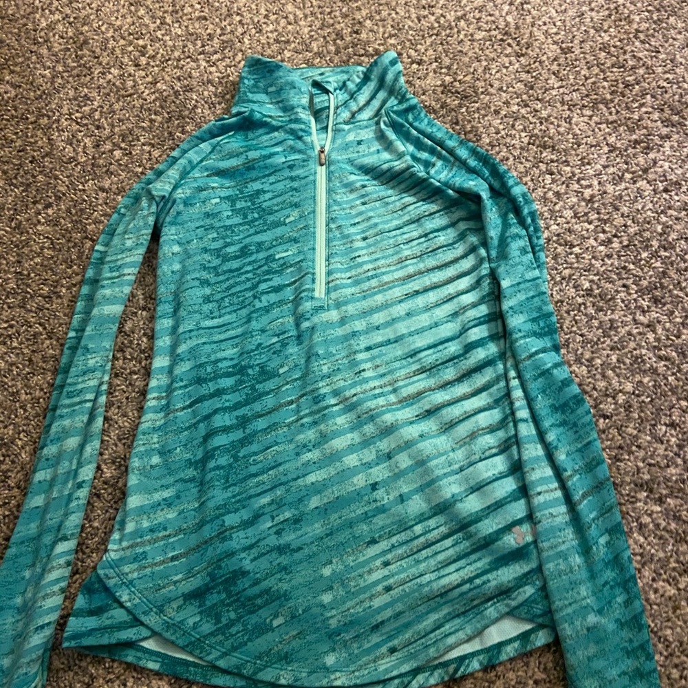 Green Under Armour Women’s quarter-zip, size XS